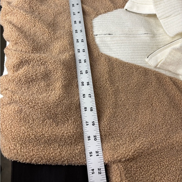 Anthropologie Dolan Left Coast Sherpa Quarter-Zip Pullover Sweater Size M - Picture 12 of 13